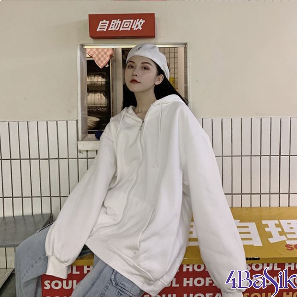 Áo Khoác nam nữ 4BASIC unisex ULZZANG 40-100kg nỉ mềm mịn bigsize AK01