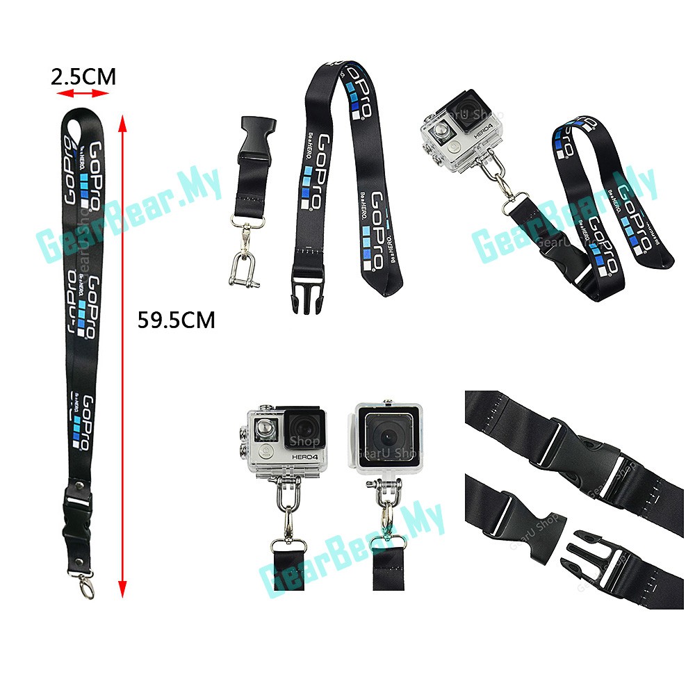 Túi Đựng Bảo Vệ Máy Ảnh Gopro Hero 8 7 6 5 4 3 + 2 1 2018 Fusion Max Bằng Da Pu Chống Thấm Nước Màu Đen