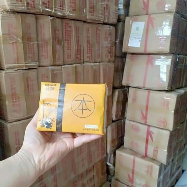 Giấy ăn gấu trúc Sipiao chính hãng thùng 30 gói
