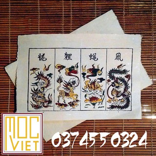 Tranh đông hồ Tứ Linh