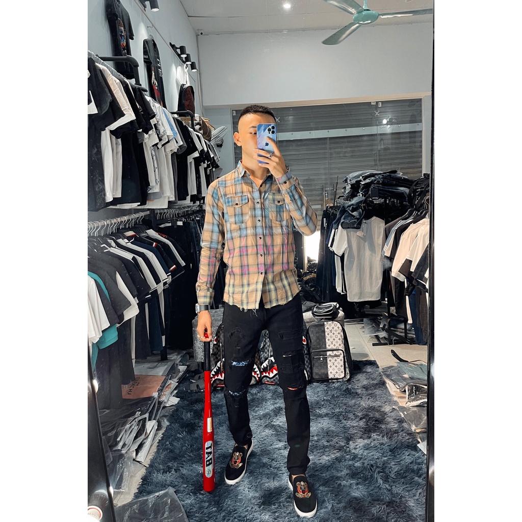 Quần bò rách 3 màu