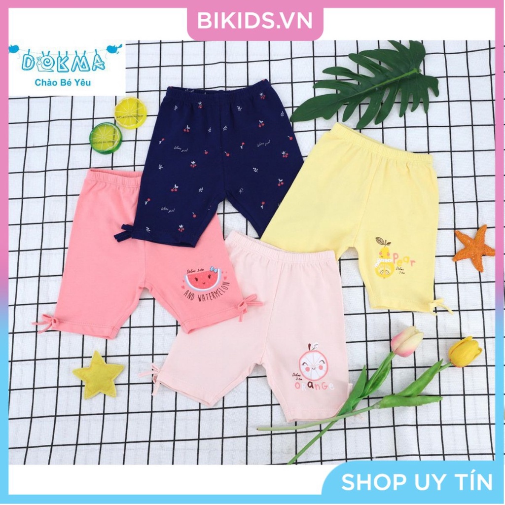 Dokma - Quần legging chất mềm mát co dãn cho bé gái 6-24M