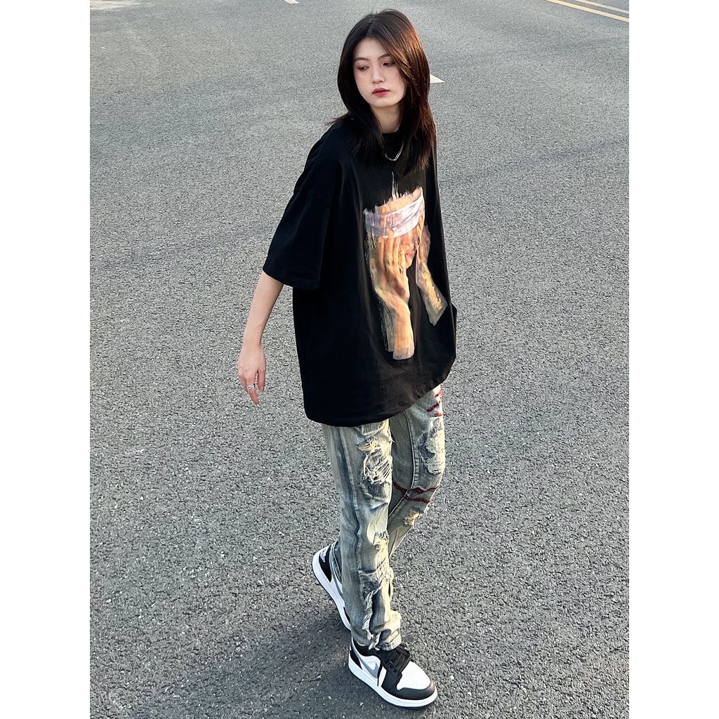 NRVP Áo Thun Tay Ngắn Cổ Tròn Thời Trang Mùa Hè Phong Cách Hàn Quốc Mới