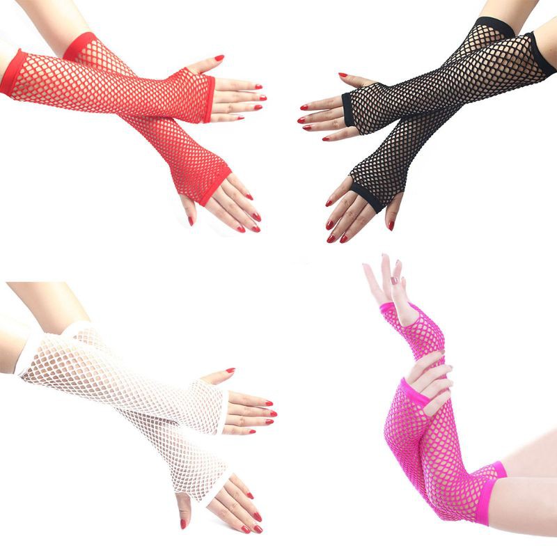 Đôi găng tay 10MK hở ngón dạng lưới thời trang dành cho nữ