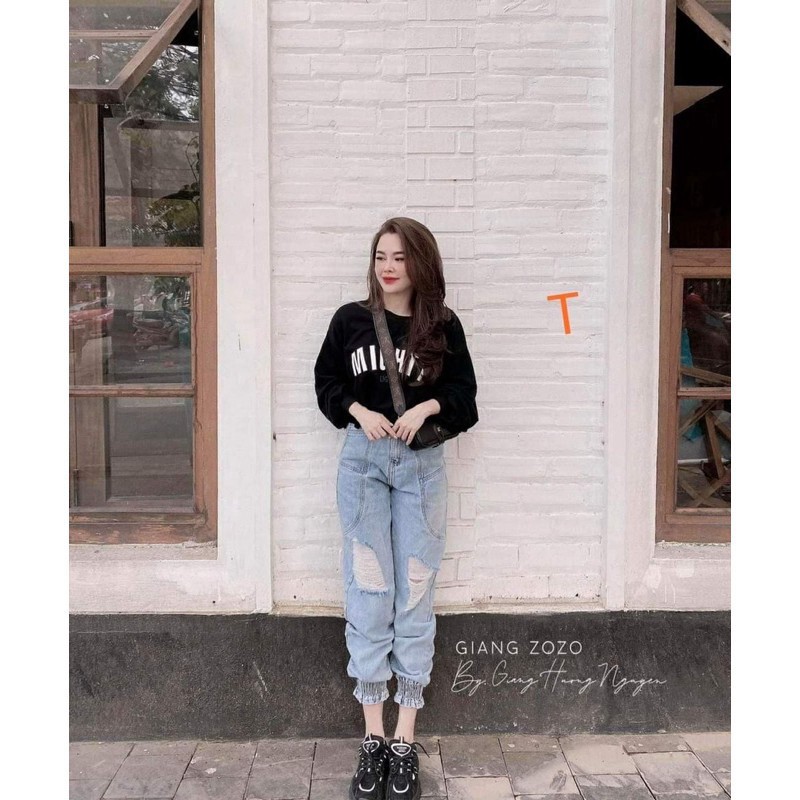 Áo croptop MIGHT tay dài TT12 | BigBuy360 - bigbuy360.vn