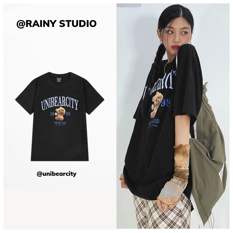 Áo thun tay lỡ nam nữ, áo phông unisex form rộng chất cotton mát mịn thấm hút mồ hôi OH MY DOG