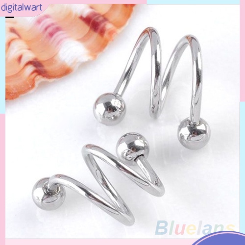 Bông tai xoắn ốc bằng thép không gỉ