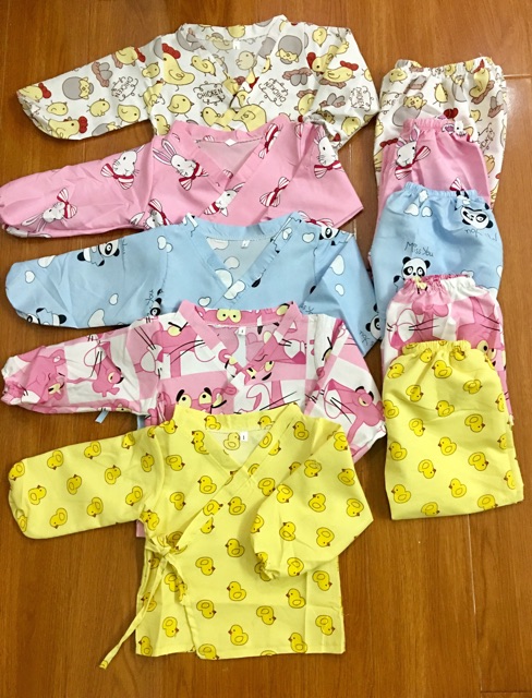 Yukata dài tay chất thô mềm [size 8-16kg]