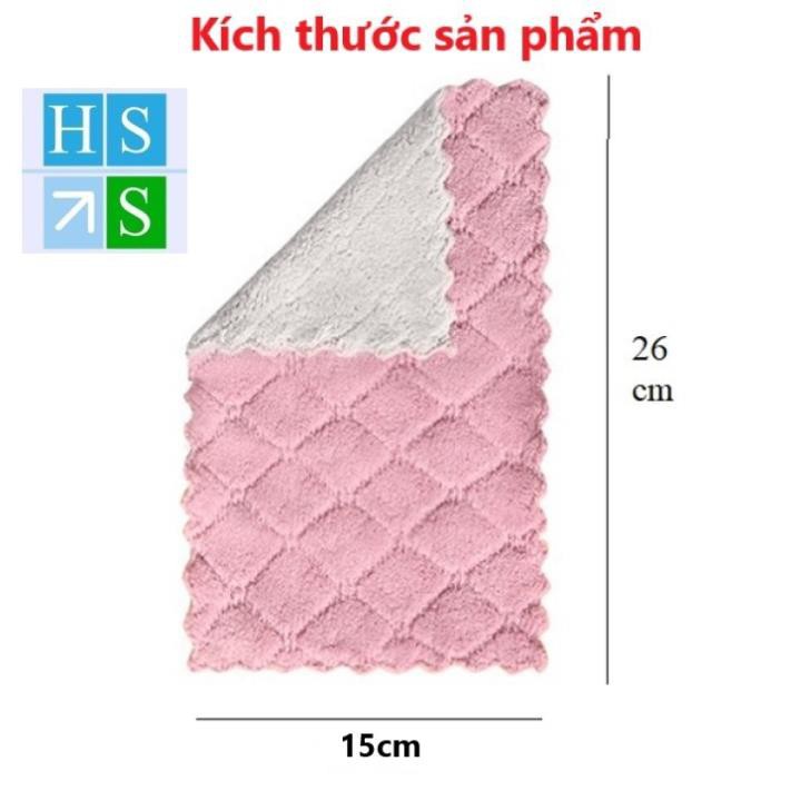 SET 10 Khăn lau đa năng lau chén bát lau tay lau bàn ghế lau bếp mềm mại thấm hút tốt  - HS Shop