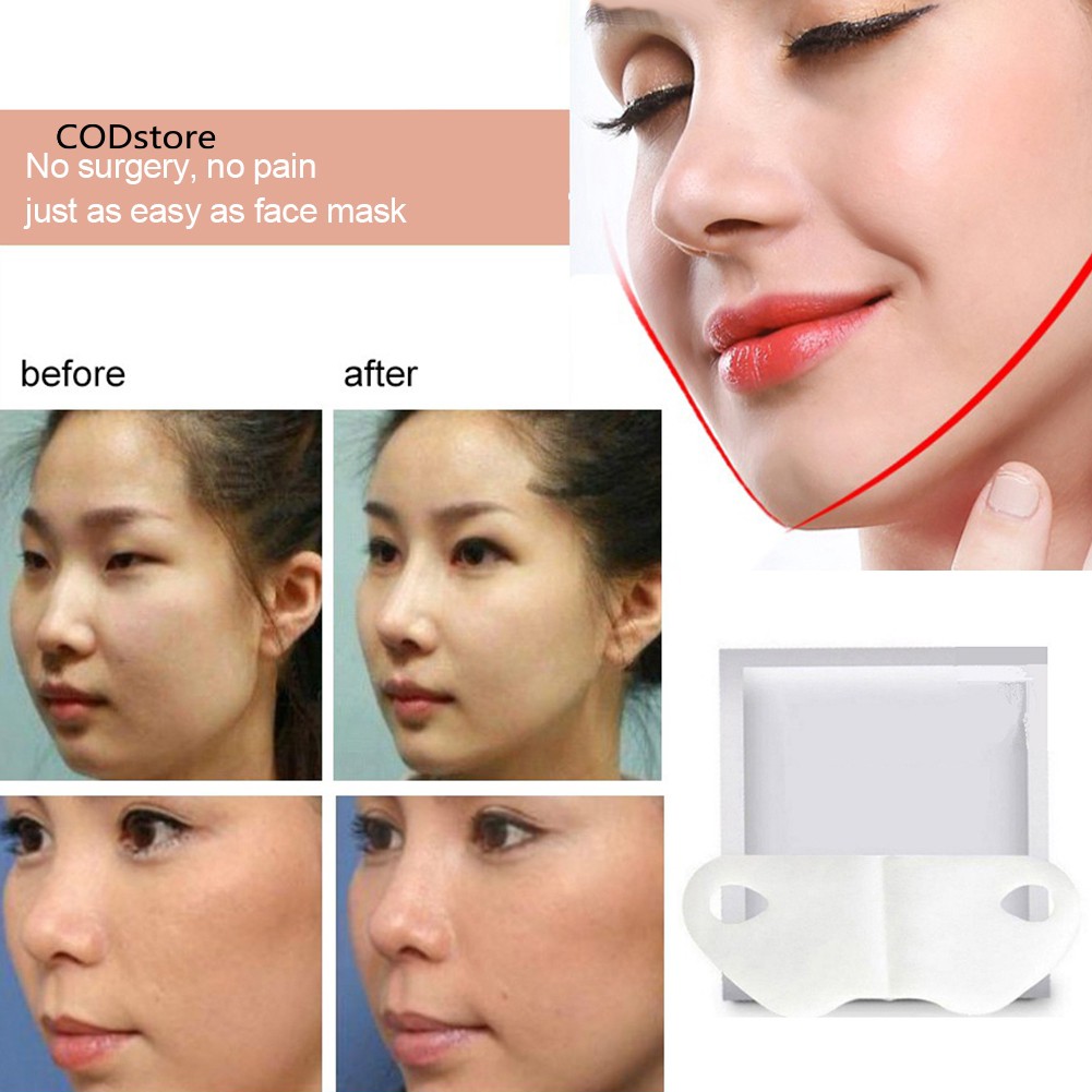 CST_Ear Hook Anti Wrinkle V Shape Slimming Facial Mask Lifting Firming Gel Skin Care