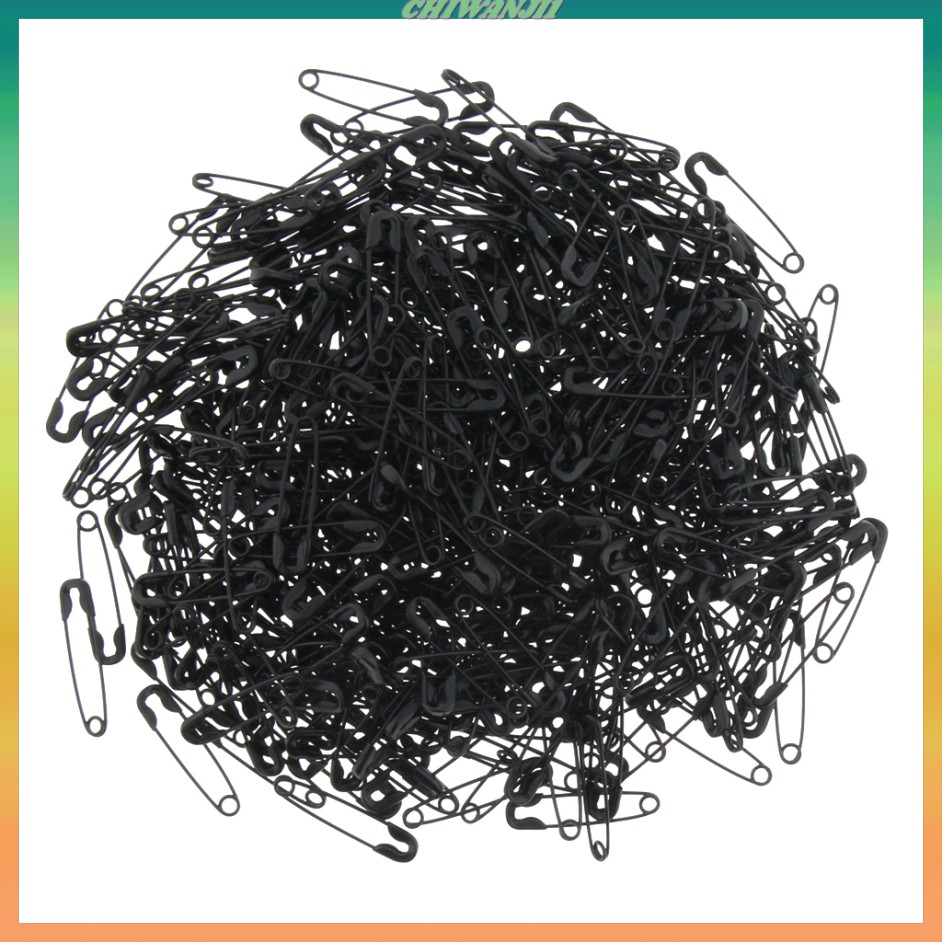 Set 1000 kim băng màu đen 22mm