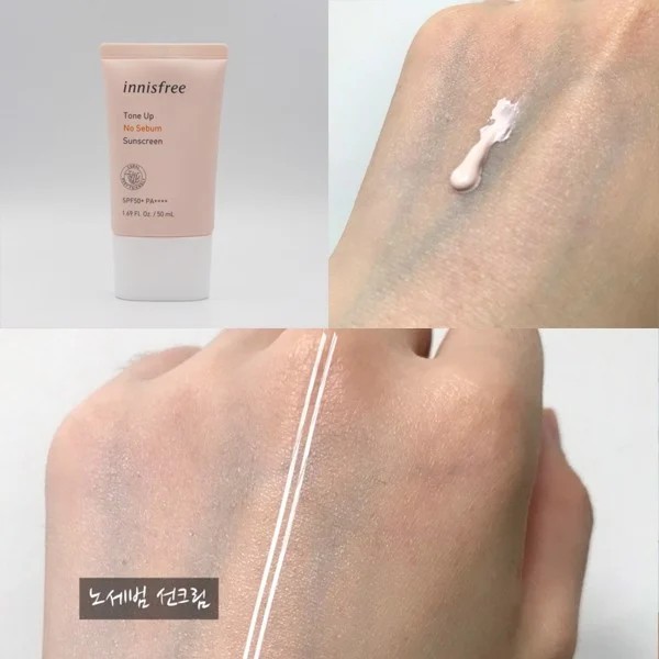 Kem Chống Nắng Innisfree Tone Up No Sebum Sunscreen SPF50 PA++++ (50ml)