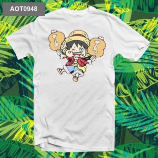 Áo thun anime #luffy#once piece