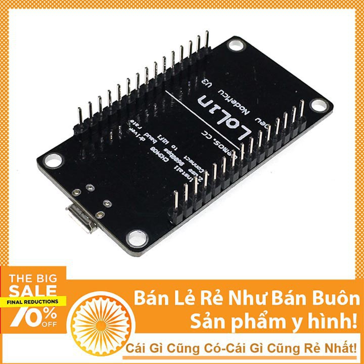 Kit NodeMcu ESP8266 CH340 - Mạch Arduino Tích Hợp Wifi - NTHN | BigBuy360 - bigbuy360.vn