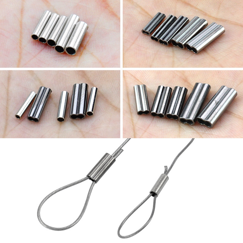 Hộp 300-500 Ống Đồng Nối Dây Câu Cá Chuyên Dụng