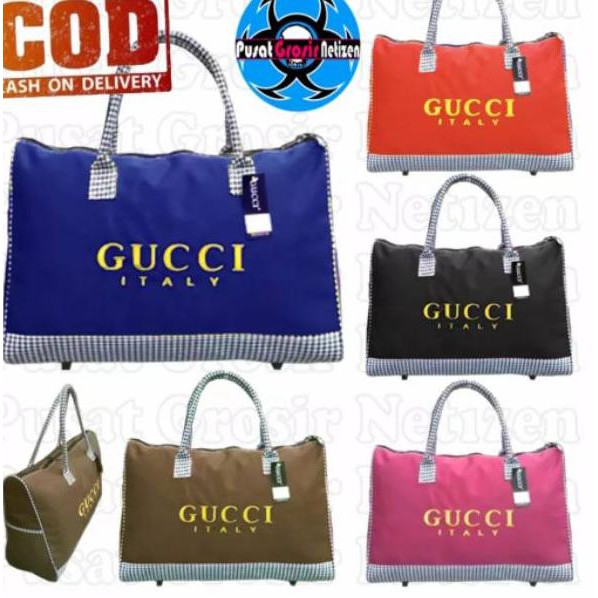 Gucci Túi Xách Du Lịch Cỡ Lớn Thời Trang Cho Nam Nữ