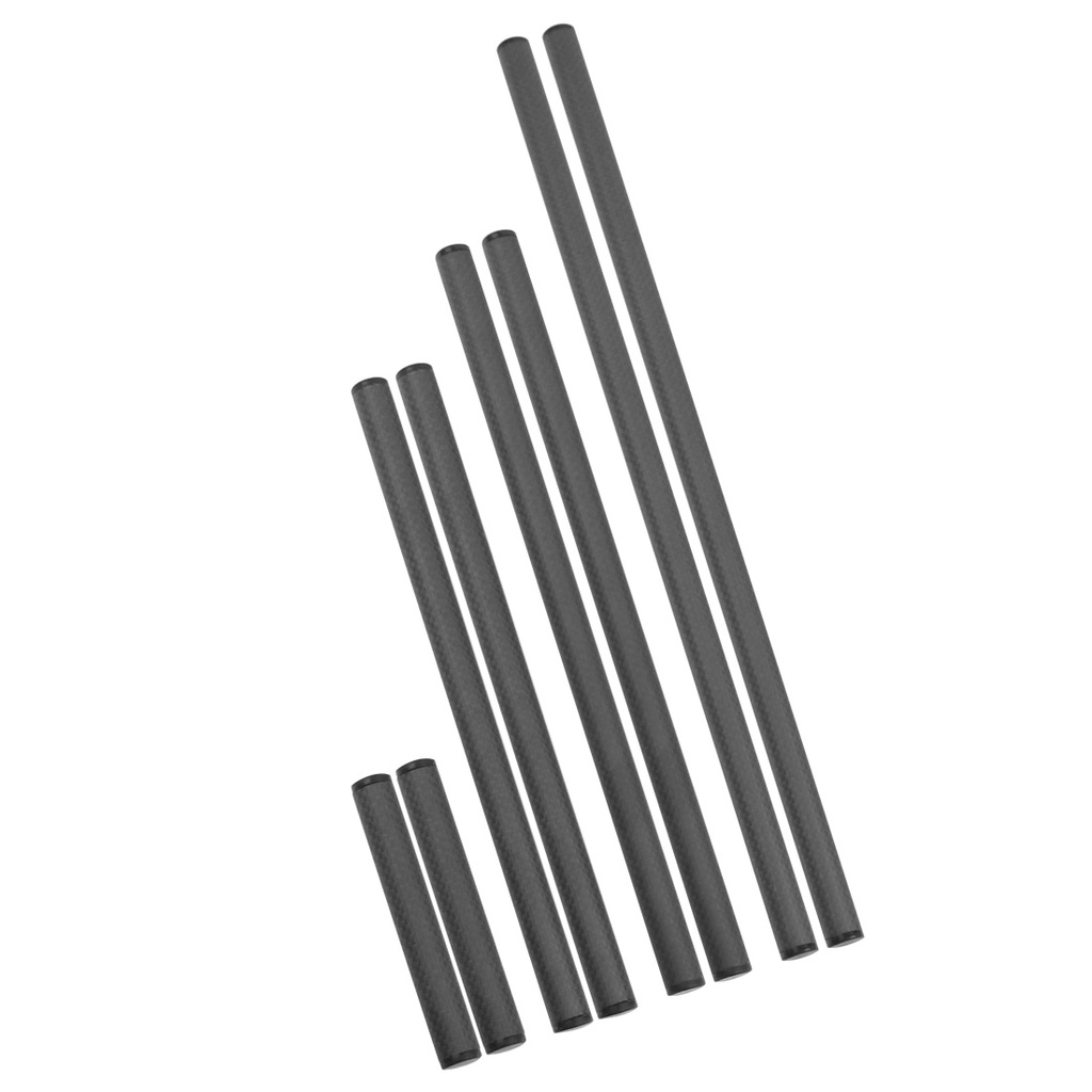 Bộ 2 Thanh Trượt Ống Kính Máy Ảnh SLR Đường Kính 15mm 10cm 25cm 30cm 40cm Chất Liệu Sợi Carbon