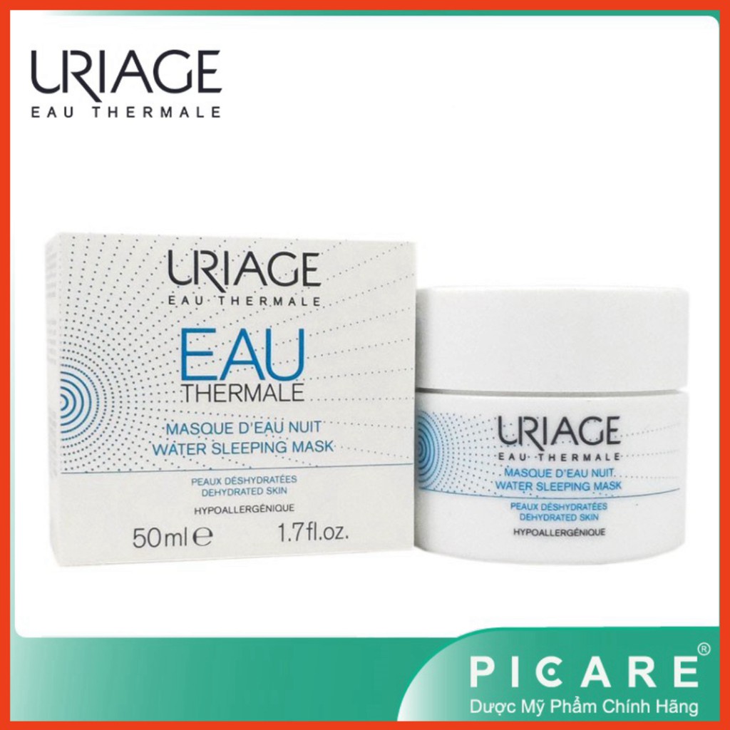[CHÍNH HÃNG] Uriage mặt nạ ngủ dưỡng ẩm giàu khoáng Uriage Masque D'Eau Nuit Water Sleeping Mask 50ml
