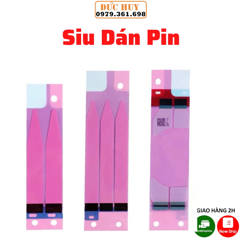 Siu Dán Pin , Keo Dán Pin 5, 5S, 5Se, 6, 6S, 6 Plus, 7 Plus, 8, 8 Plus, X
