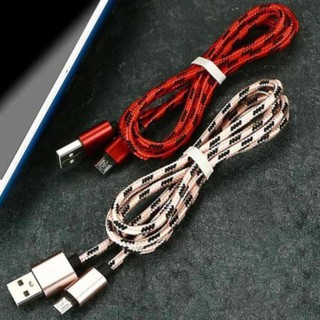 Cáp sạc điện thoại dây dù 1 met cổng micro usb