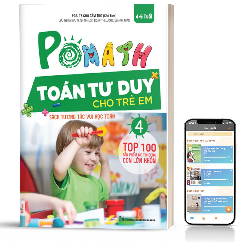 Sách - Pomath - Toán tư duy cho trẻ em - Tập 4 - TKBooks