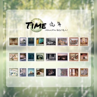 Cuộn sticker ảnh phong cách, trang trí sổ vintage