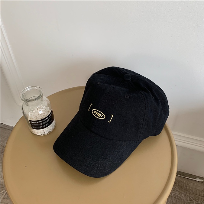 [High quality] vitality candy color ins letter soft top baseball hat women's all-match simple street cap