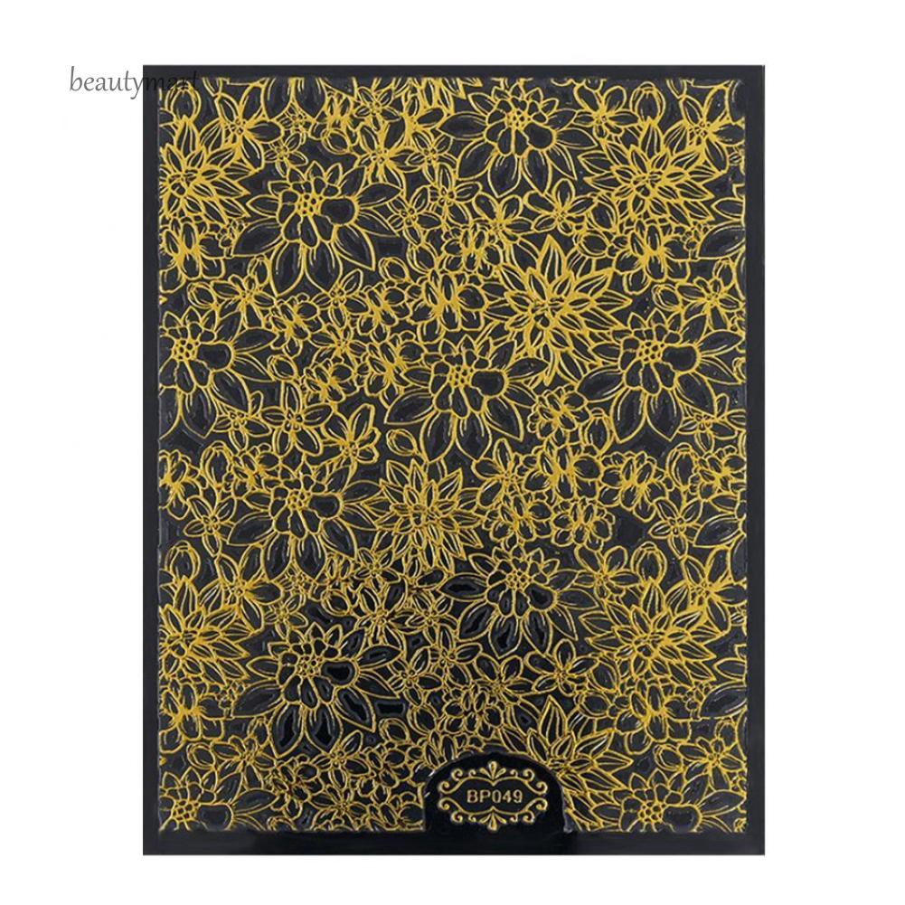 [Hàng mới về] Nhãn dán trang trí móng tay hình hoa 3D DIY