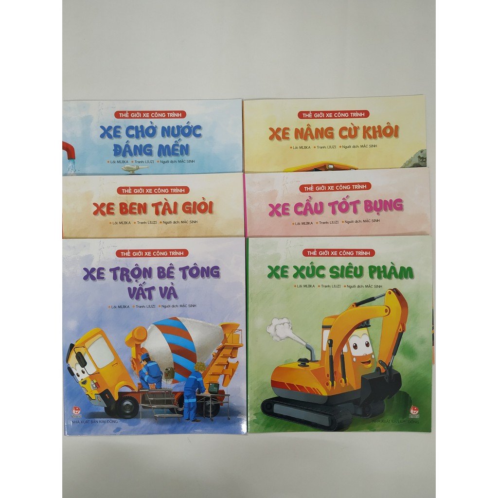 Sách - Combo Thế Giới Xe Công Trình (6 Cuốn)