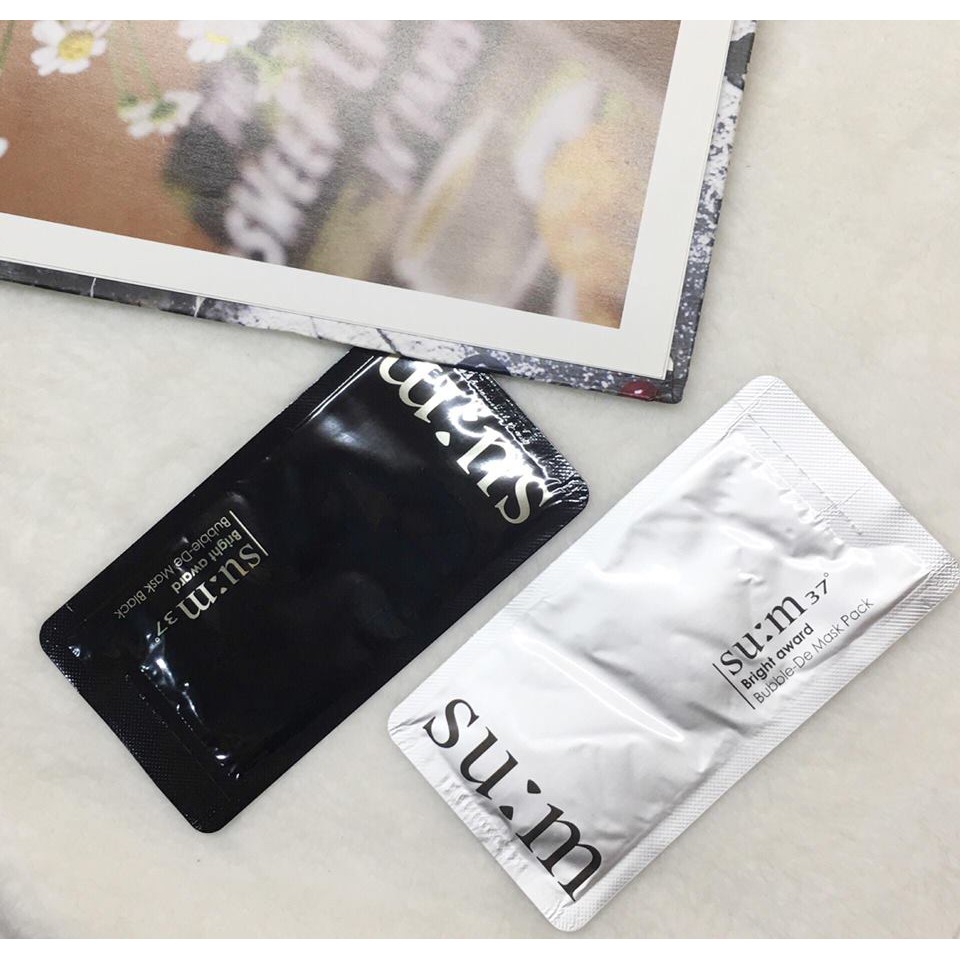 MẶT NẠ SỦI BỌT THẢI ĐỘC DA #SUM 37 BRIGHT SAMPLE SU:M