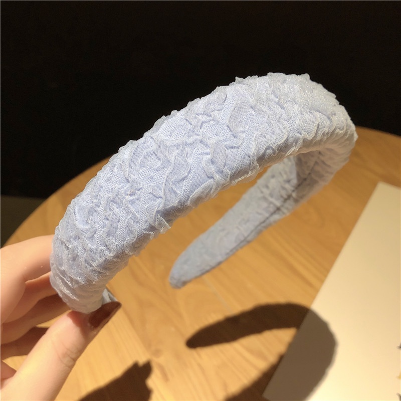 Băng Đô Bản Rộng Bằng Xốp Màu Sắc Ngọt Ngào Thời Trang Cho Nữ