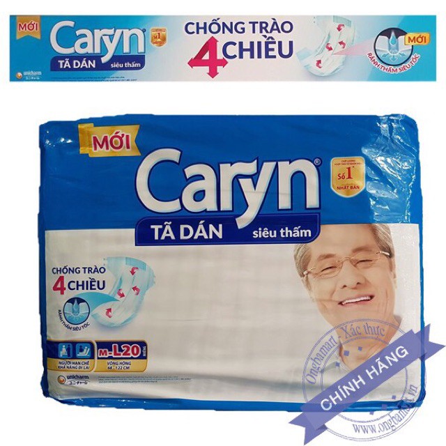 Tã Dán/ Bỉm Dán Caryn Cho Mẹ Sau Sinh size M vòng hông từ 76-106cm