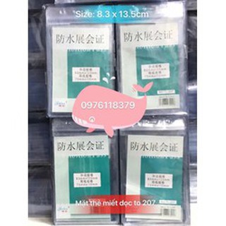 Bao đeo thẻ nhân viên nhựa Dọc TL207 KT 83X135MM--Combo 10 Chiếc