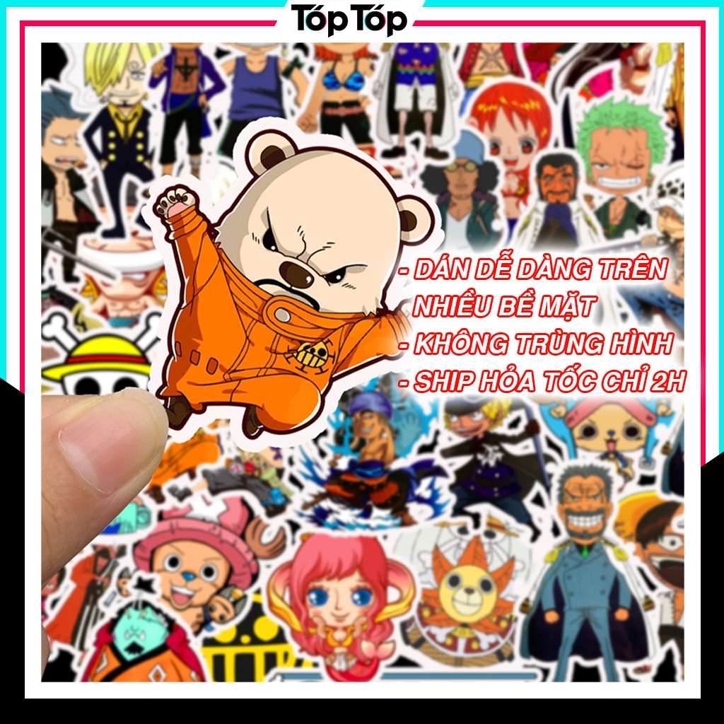 Bộ 50 hình dán Sticker Anime tổng hợp Dragon Ball, Spy X Family, Jujutsu Kaisen,.. trang trí nón bảo hiểm vali laptop