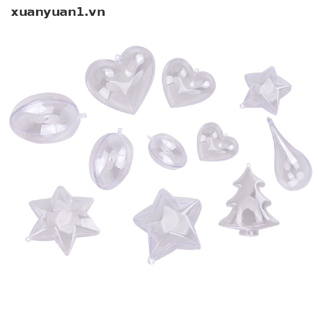 Quả Cầu Nhựa Trong Suốt Trang Trí Giáng Sinh