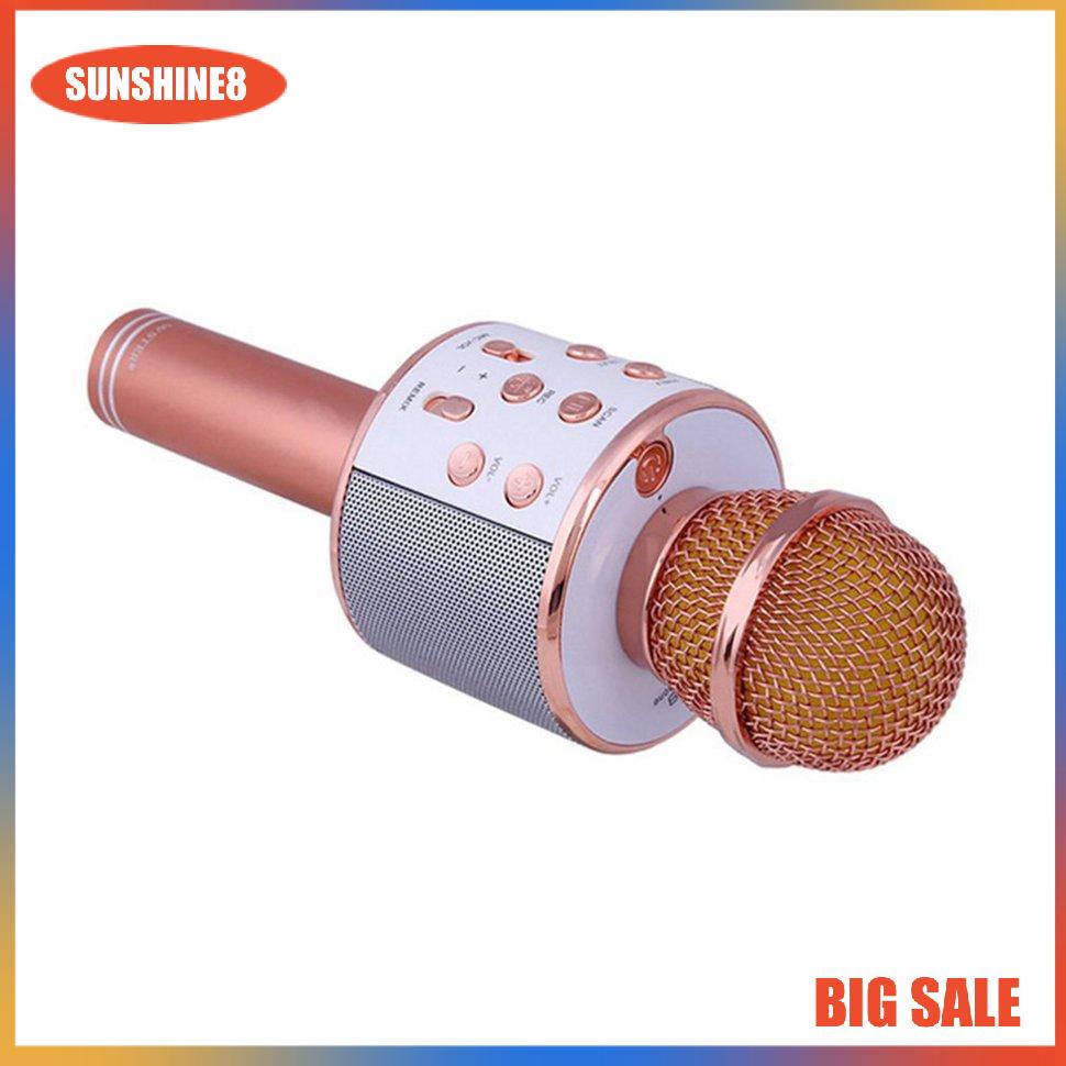 【SUN】Micro không dây Chuyên nghiệp Ngưng tụ Karaoke Mic Đứng Radio Mikrofon