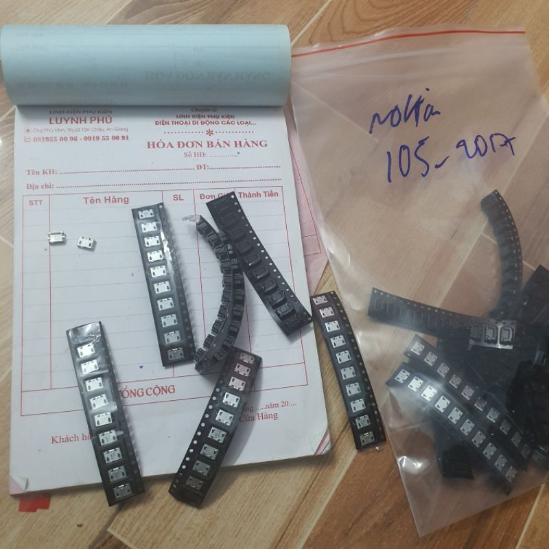 Combo 10 chân sạc nokia 105 2017,nokia 230,nokia 220