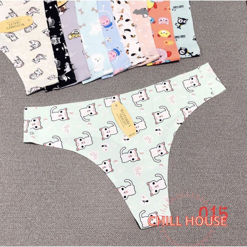 QUẦN LÓT LỌT KHE SU HỌA TIẾT CUTE 013(ảnh thật) - CHILLHOUSE