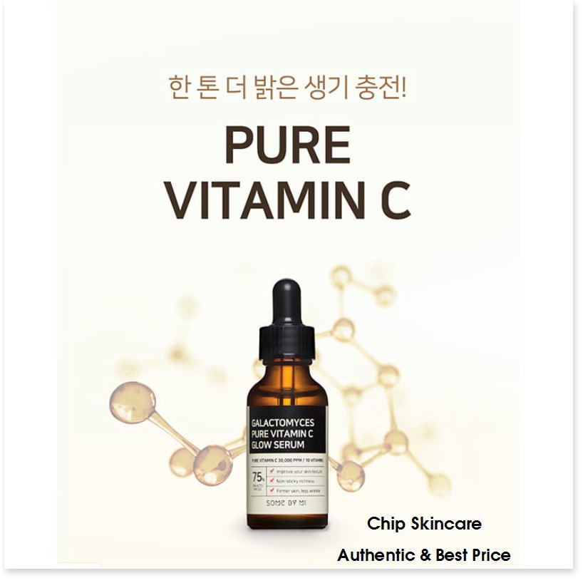 [Mã giảm giá mỹ phẩm chính hãng] Tinh Chất Dưỡng Trắng, Chống Lão Hóa Some By Mi Galactomyces Pure Vitamin C Glow 30ml