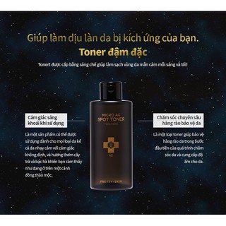 Toner nọc ong cho da nhạy cảm Prettyskin Micro AC Spot Toner From Bees