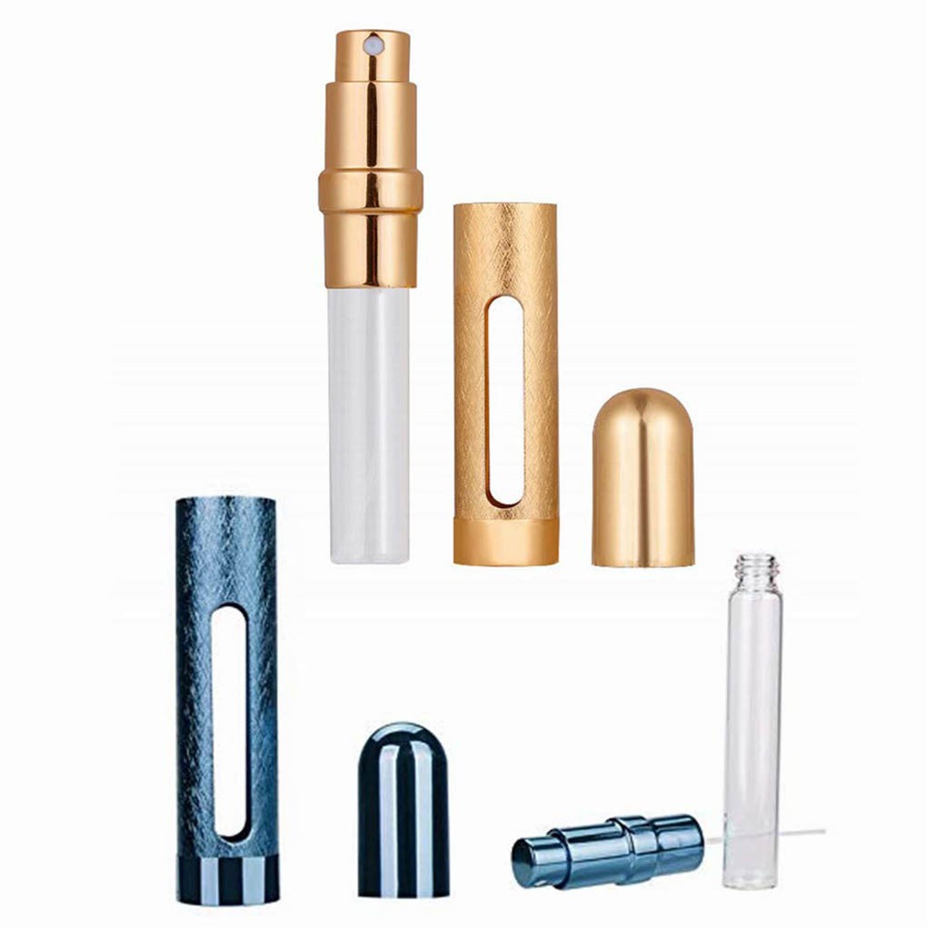 [Hàng mới về] Chai đựng nước hoa dạng xịt dung tích 12ml thiết kế vỏ màu vàng sang trọng | BigBuy360 - bigbuy360.vn