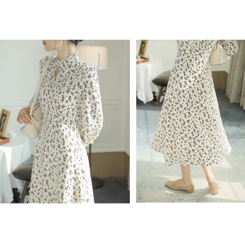 Váy hoa nhí Vintage , Váy cổ tàu siêu xinh - Lymz Store