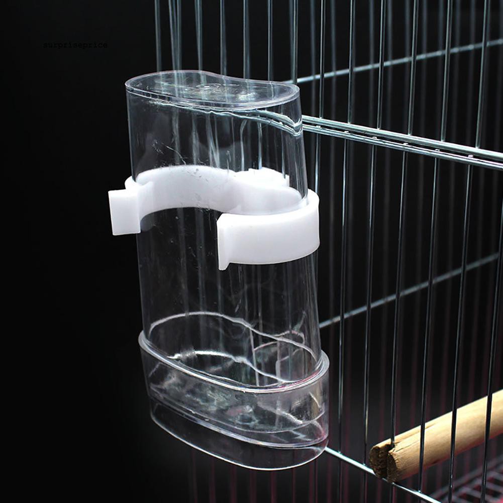 Bình đựng thức ăn/nước uống tự động treo lồng chim cảnh tiện dụng