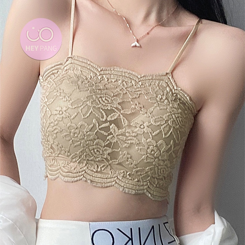 Áo hai dây quây ngực có mút đệm nâng ngực phối ren sexy gợi cảm HEYPANG VN033