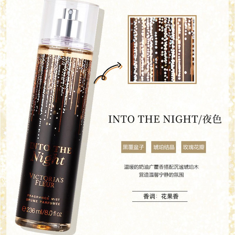 Xịt Thơm Body Mist Victoria's Fleur, Cho cả Nam và Nữ, Mùi Lưu Hương Lâu Ngọt Ngào Tươi Mát 236ml