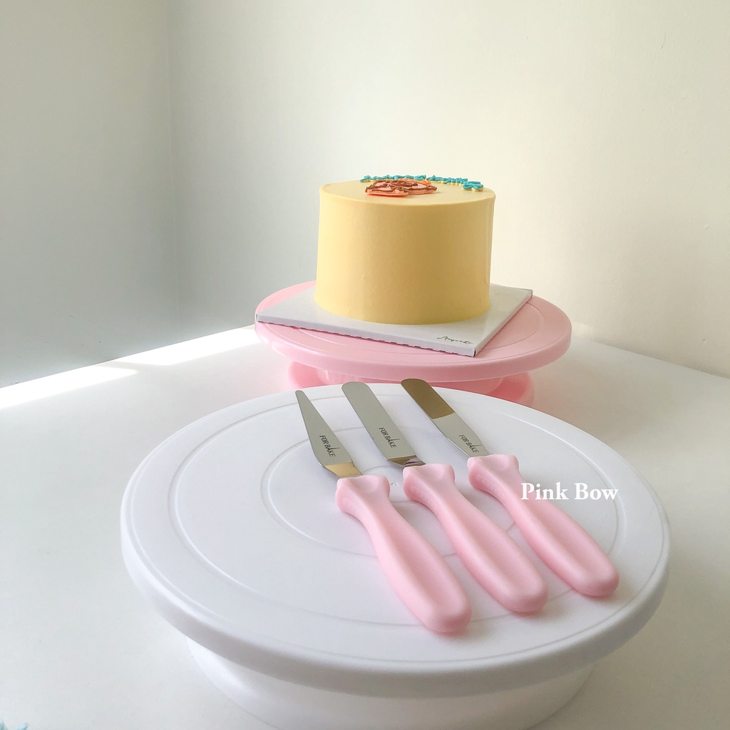 Bộ Dụng Cụ Chà Láng Bánh Kem Cao Cấp Spatula bằng Thép 420 không rỉ bền bỉ và an toàn set 3c