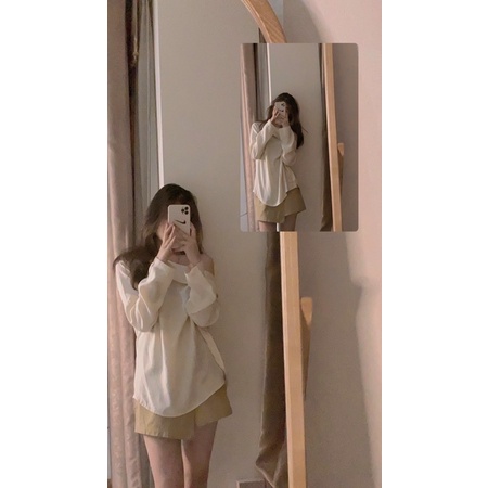 Áo Kiểu Lệch Vai Khuy Sườn