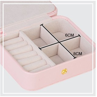 Hộp trang sức da cúc bấm cao cấp [Có sẵn]