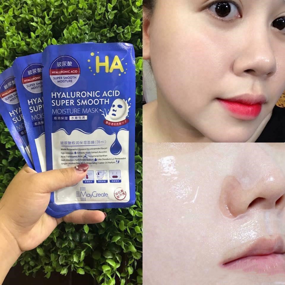 Mặt nạ giấy MayCreate Hyaluronic Acid Super Smooth Moisture Mask