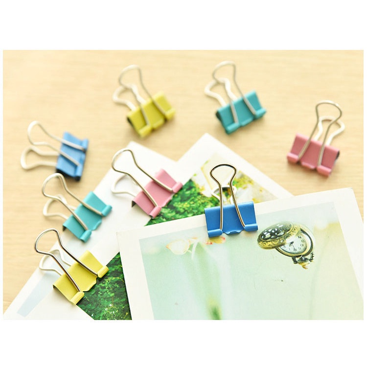 Kẹp Bướm Kim Loại Giữ Giấy Ghi Chú Tài Liệu Đánh Dấu Sách Đồ Dùng Văn Phòng kích thước 2x3,2cm